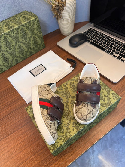 Gucci Kids Sheepskin-Lined Sneakers