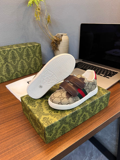 Gucci Kids Sheepskin-Lined Sneakers