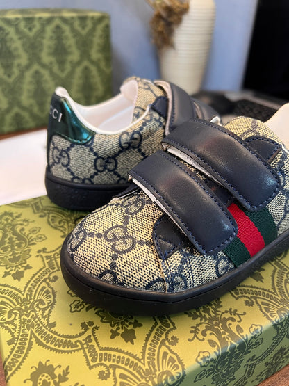 Gucci Kids Sheepskin-Lined Sneakers
