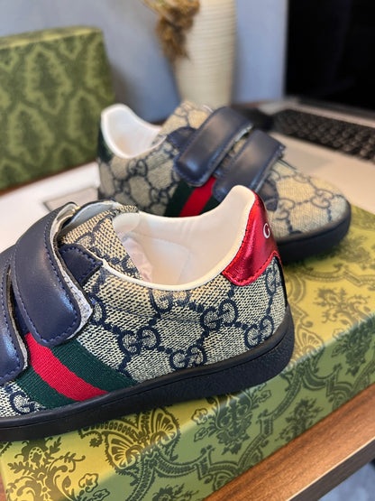 Gucci Kids Sheepskin-Lined Sneakers