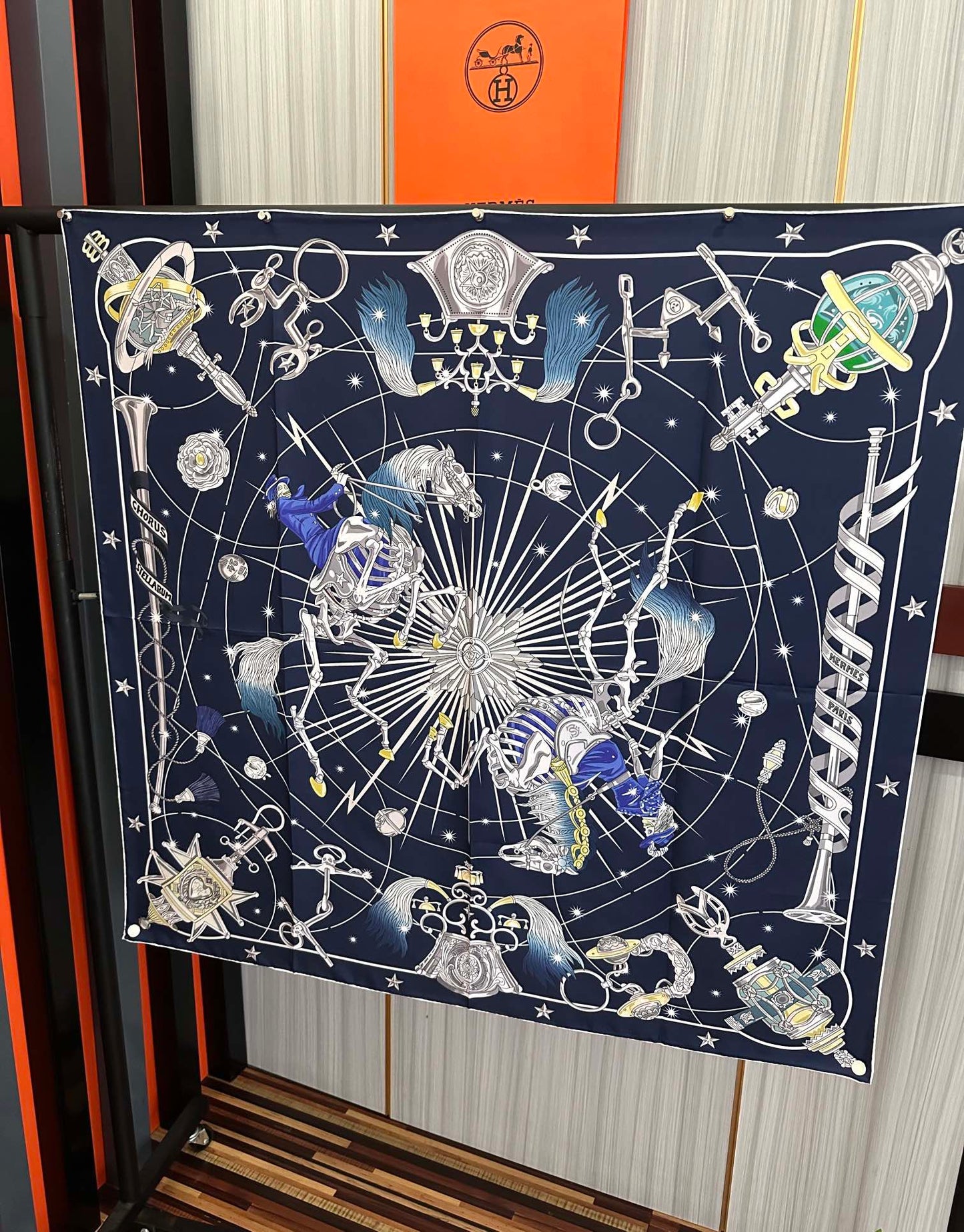 Hermès Star Chorus 90 Silk Scarf