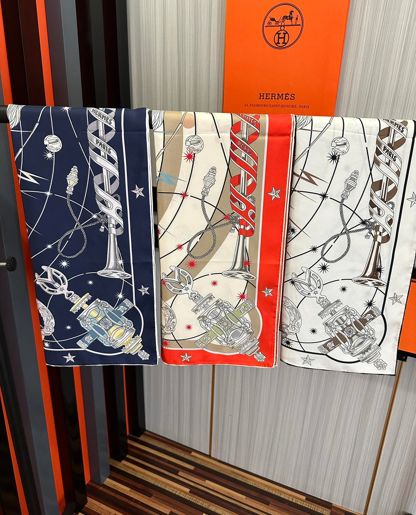 Hermès Star Chorus 90 Silk Scarf