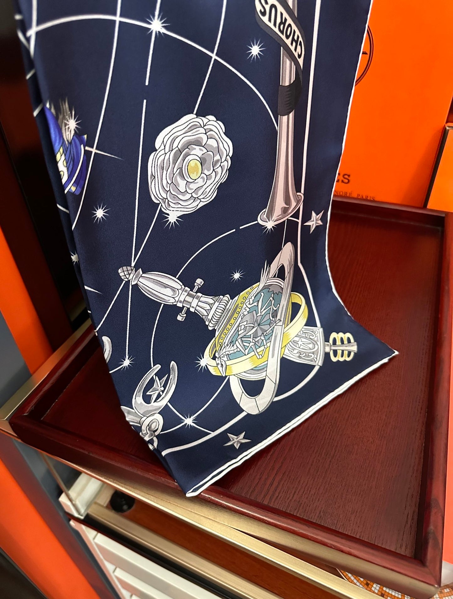 Hermès Star Chorus 90 Silk Scarf