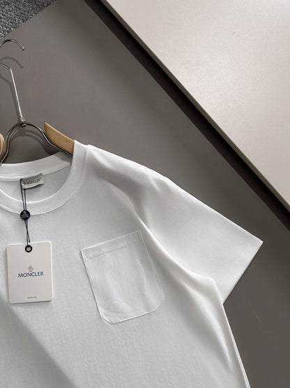 Moncler Woven Pocket Embroidery Logo T-Shirt – 2025SS