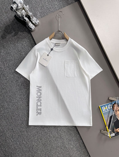 Moncler Woven Pocket Embroidery Logo T-Shirt – 2025SS