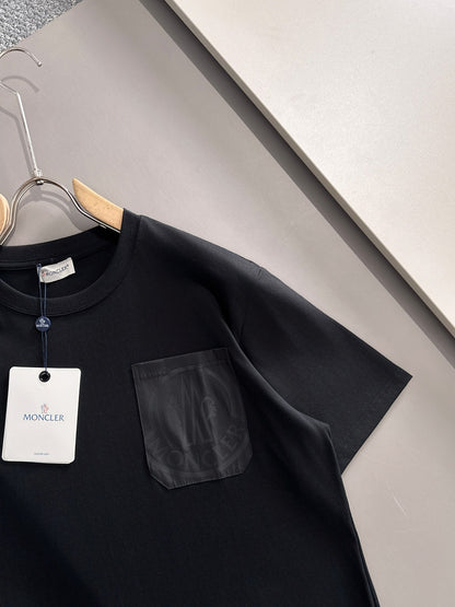 Moncler Woven Pocket Embroidery Logo T-Shirt – 2025SS