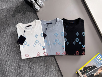 Louis Vuitton Gradient Flocked Clover Logo T-Shirt – 2025SS