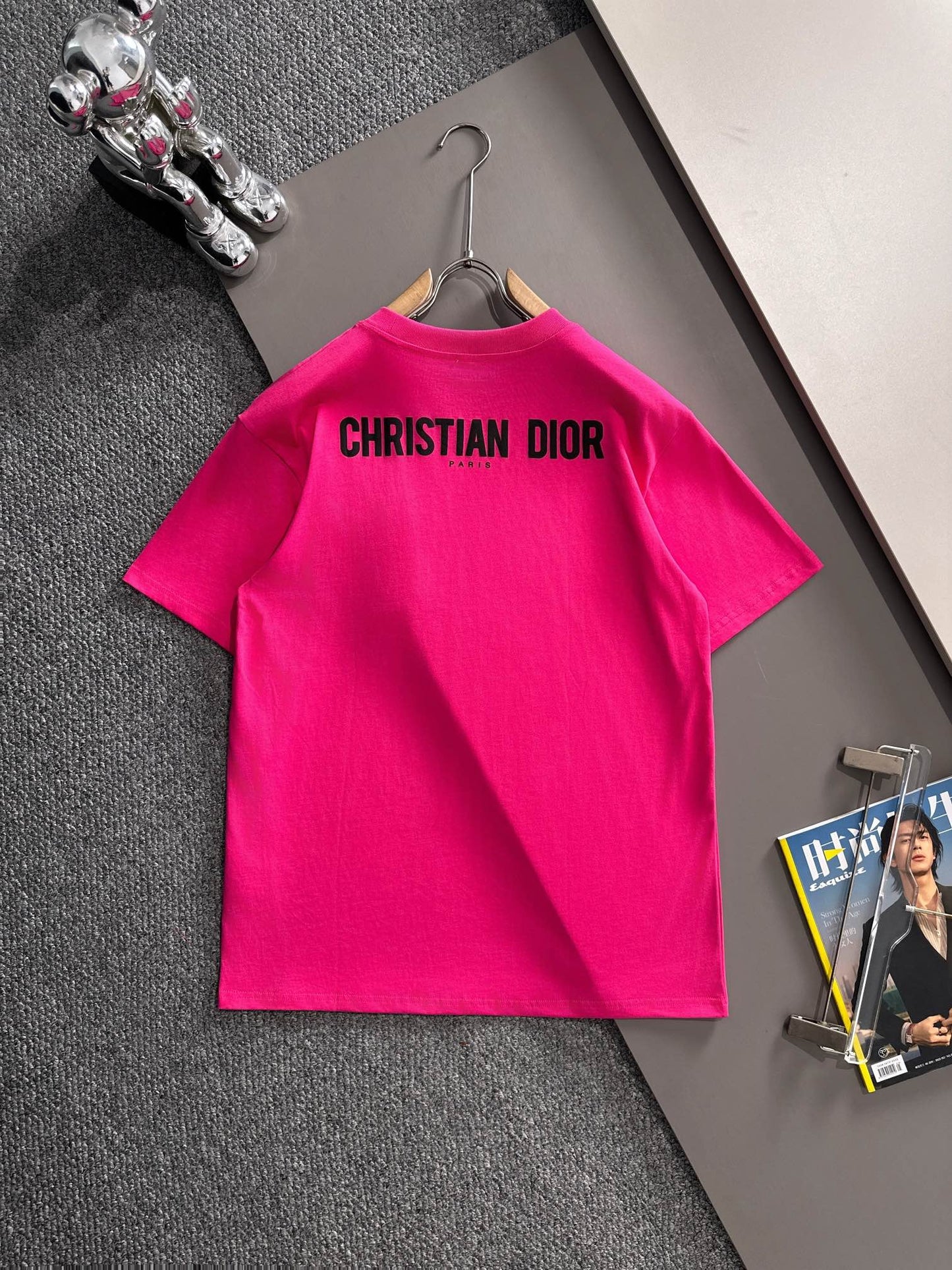 Dior Leaf Embroidery Flocked CD Logo T-Shirt – 2025