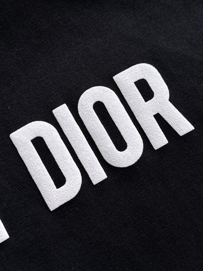 Dior Leaf Embroidery Flocked CD Logo T-Shirt – 2025
