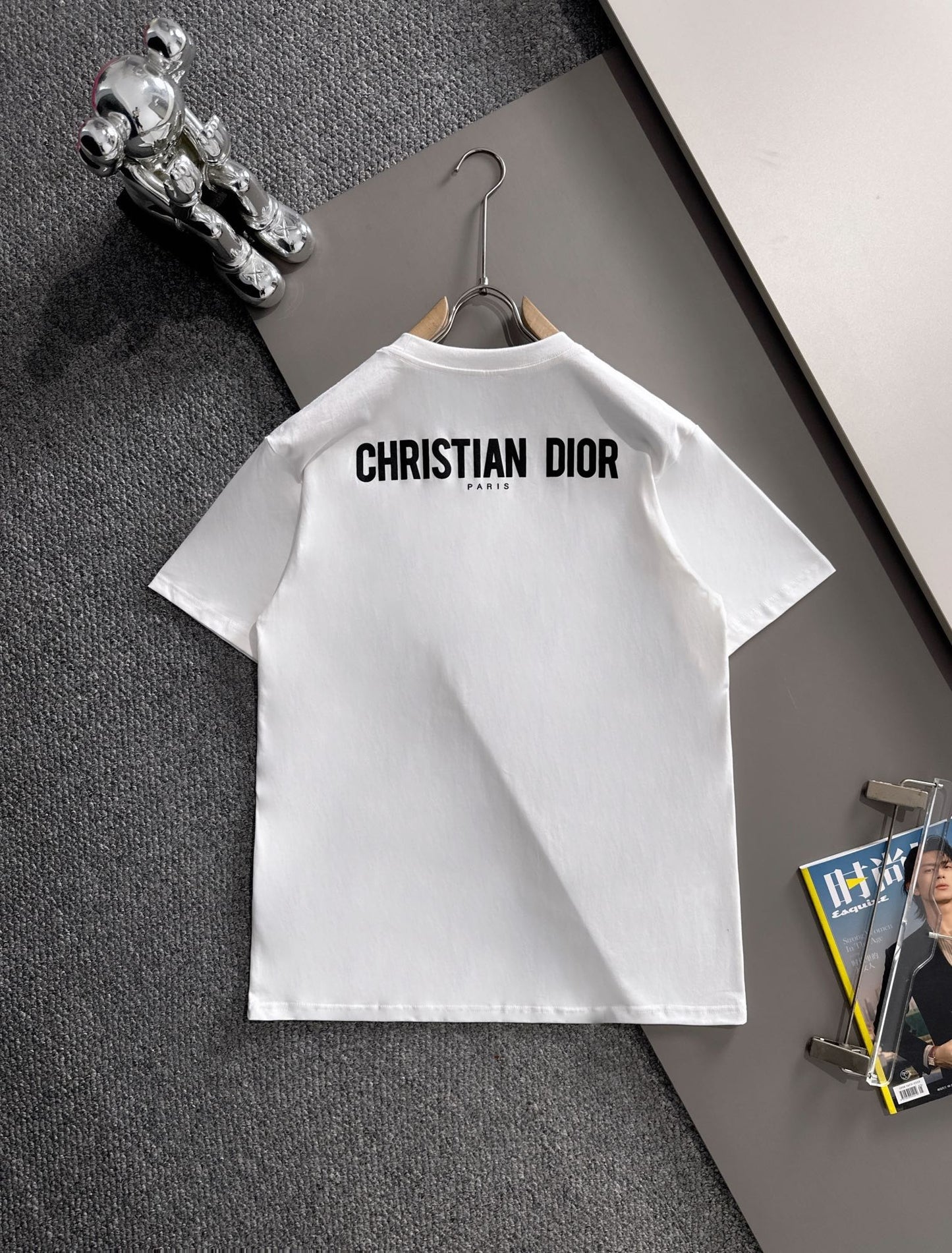 Dior Leaf Embroidery Flocked CD Logo T-Shirt – 2025