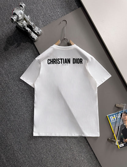 Dior Leaf Embroidery Flocked CD Logo T-Shirt – 2025