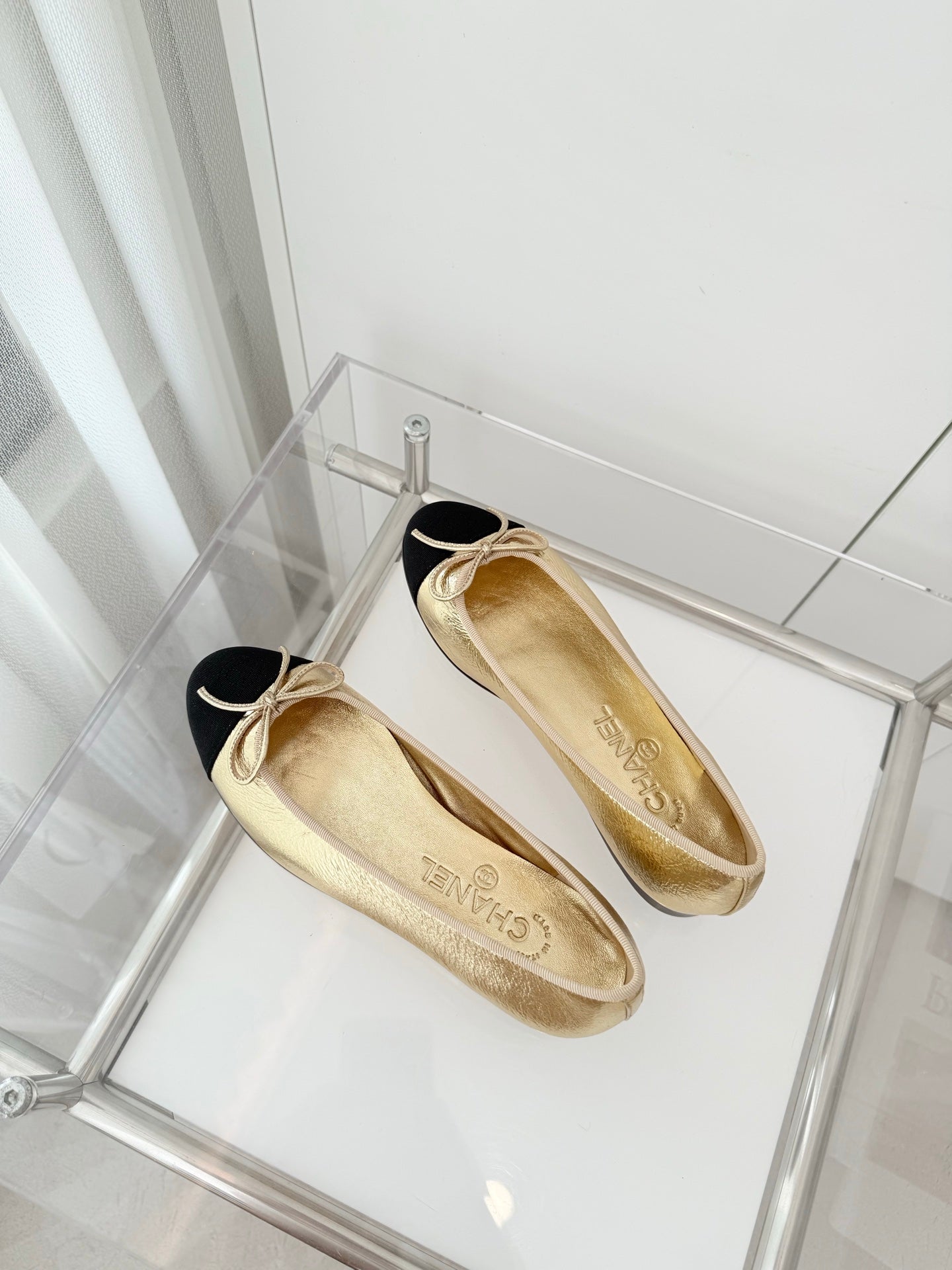 Chanel Classic Metallic Ballerina Flats