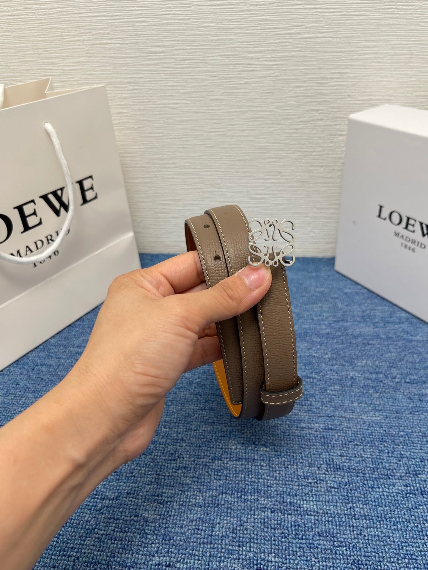 Loewe Calfskin Leather Belt