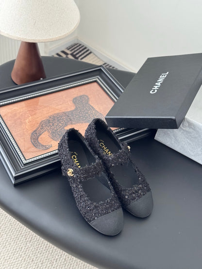 Chanel 25s Runway Mary Jane Flats