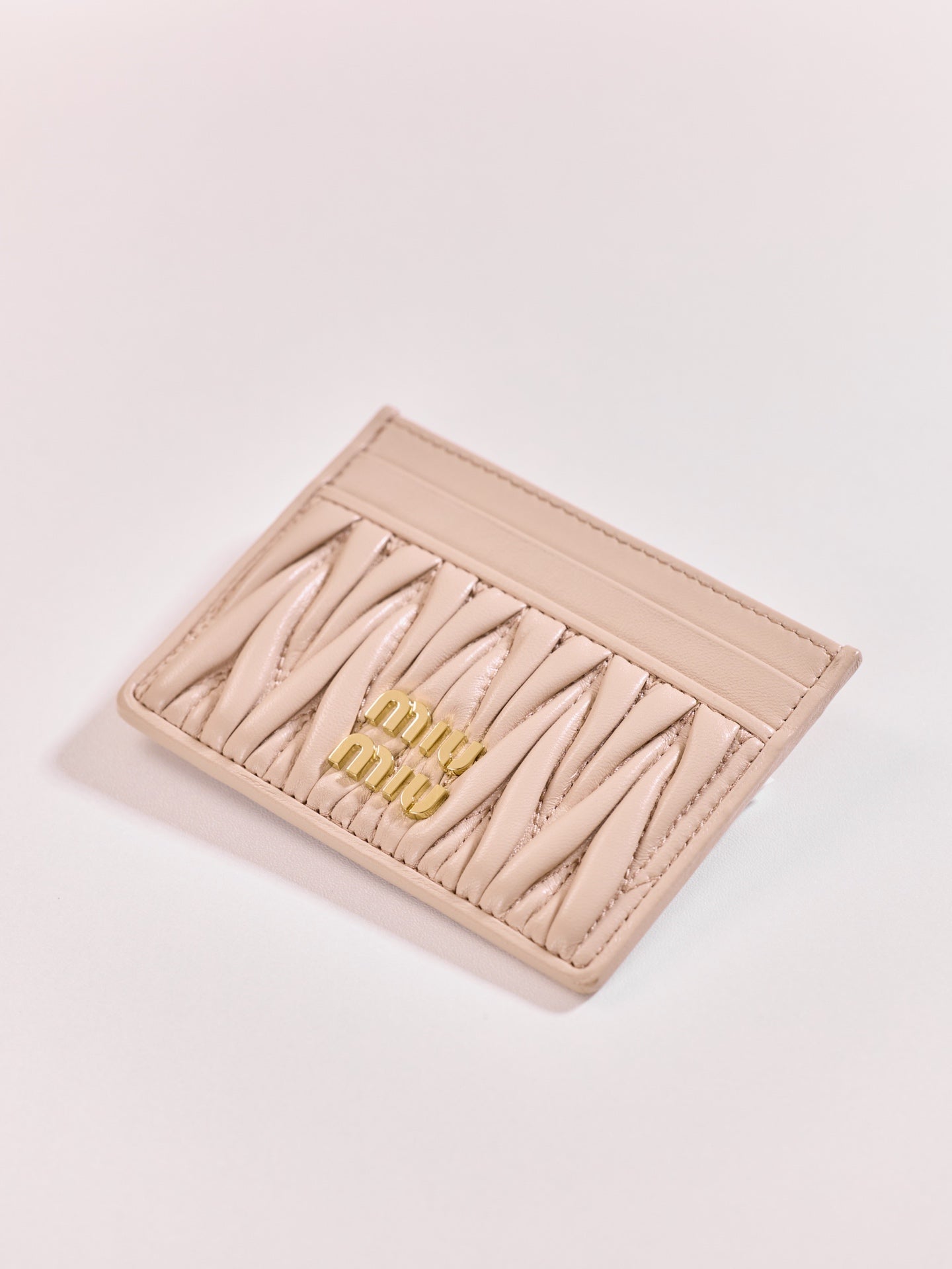 Miu Miu Matelassé Lambskin Card Holder