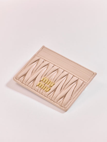 Miu Miu Matelassé Lambskin Card Holder