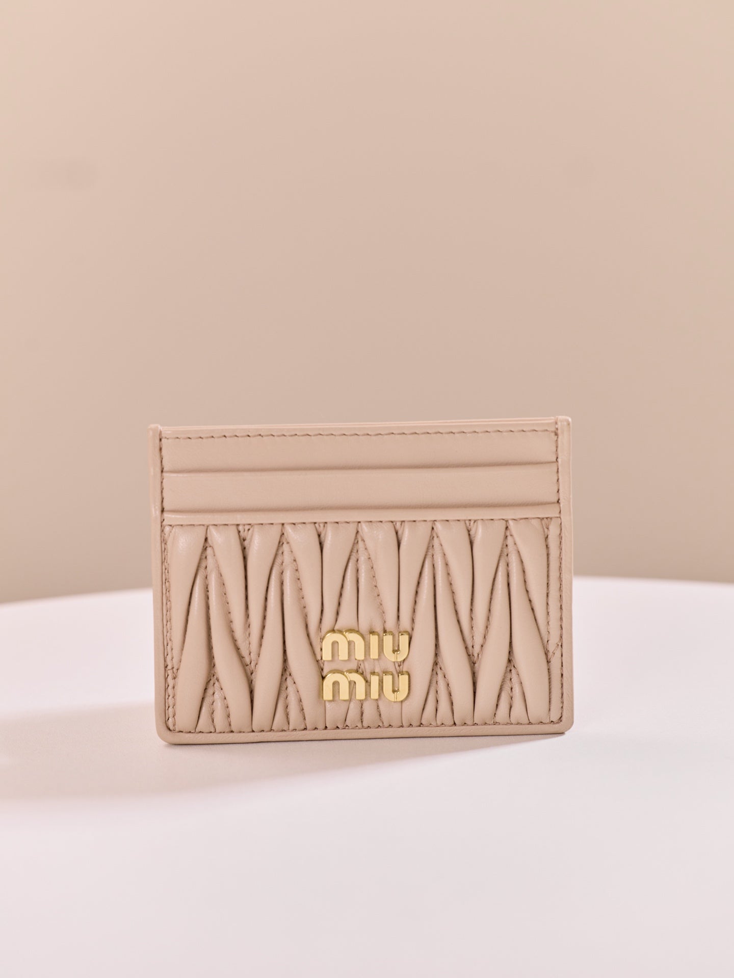 Miu Miu Matelassé Lambskin Card Holder
