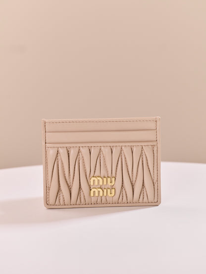 Miu Miu Matelassé Lambskin Card Holder