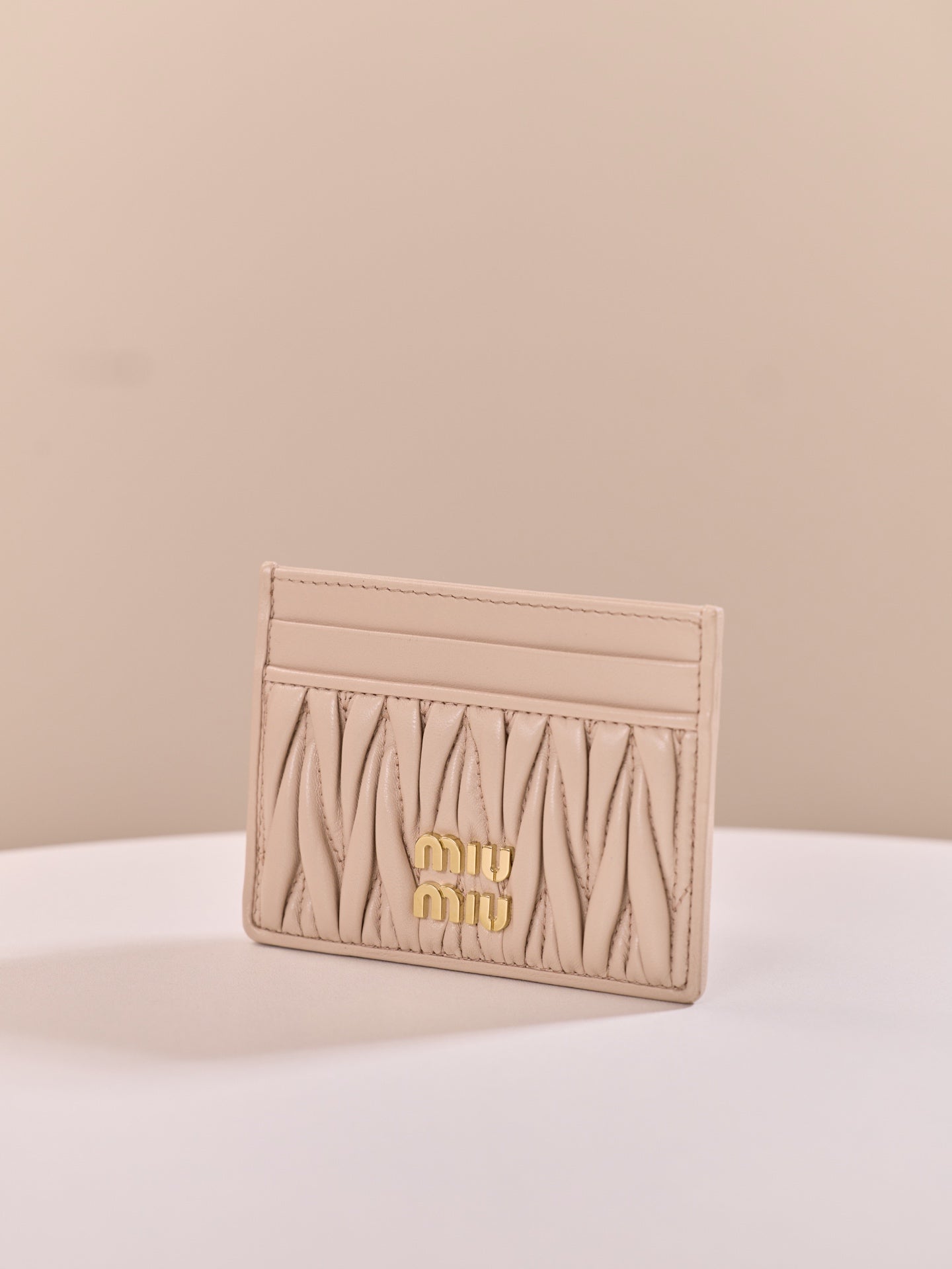 Miu Miu Matelassé Lambskin Card Holder