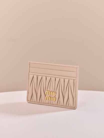 Miu Miu Matelassé Lambskin Card Holder