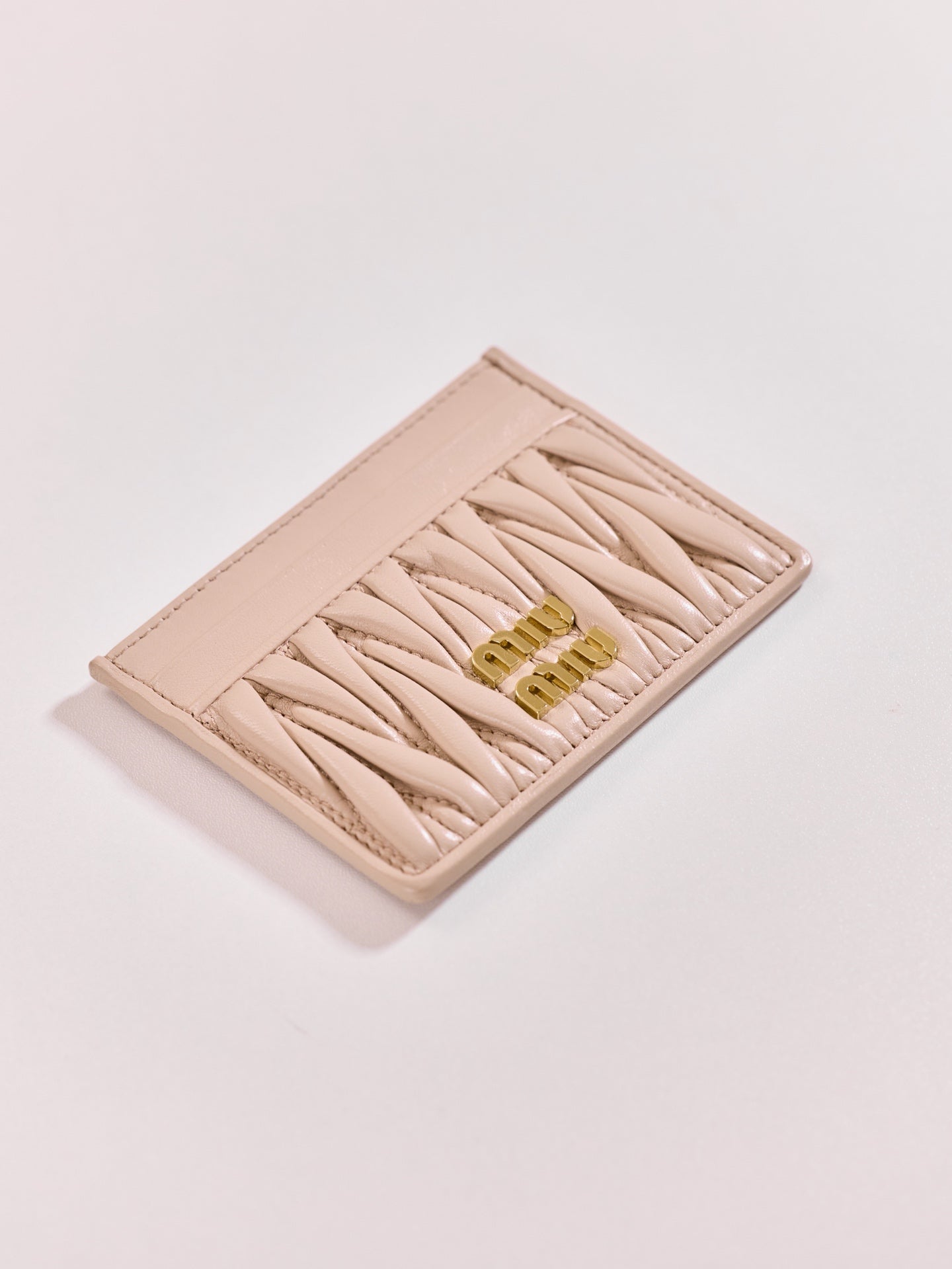 Miu Miu Matelassé Lambskin Card Holder