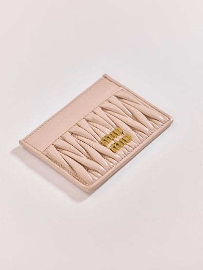 Miu Miu Matelassé Lambskin Card Holder