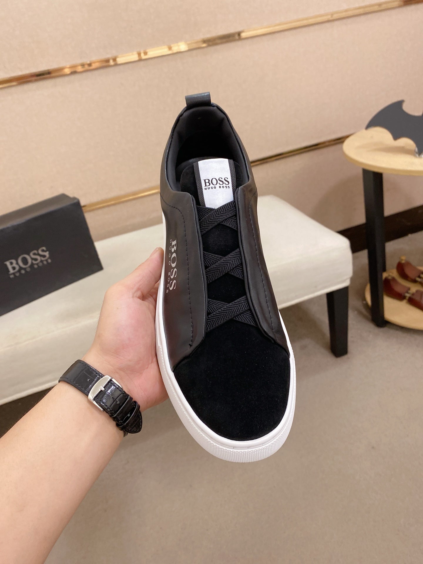 Boss Casual Leather Loafers