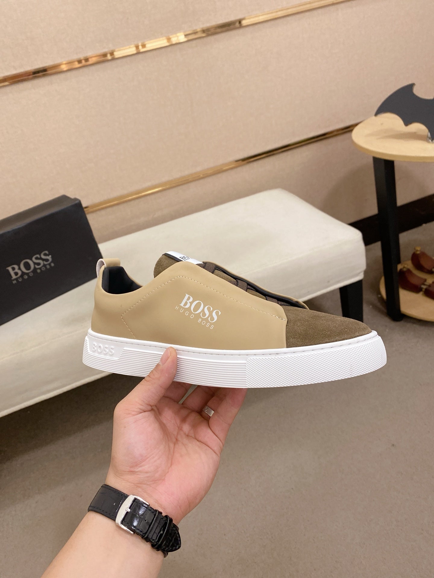 Boss Casual Leather Loafers