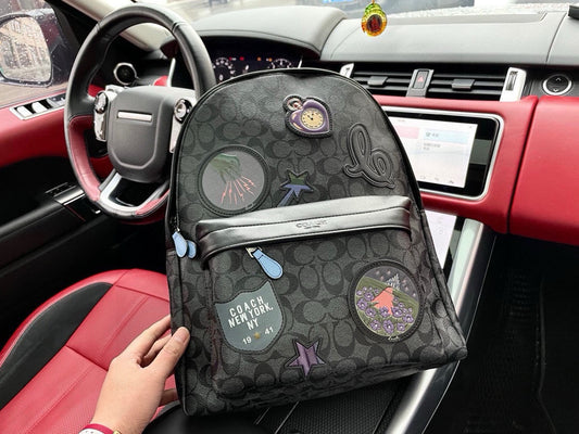 Coach Badge Detail Backpack