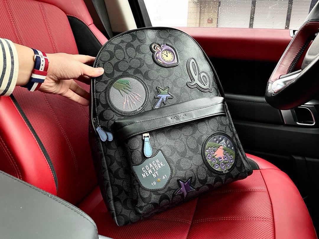 Coach Badge Detail Backpack