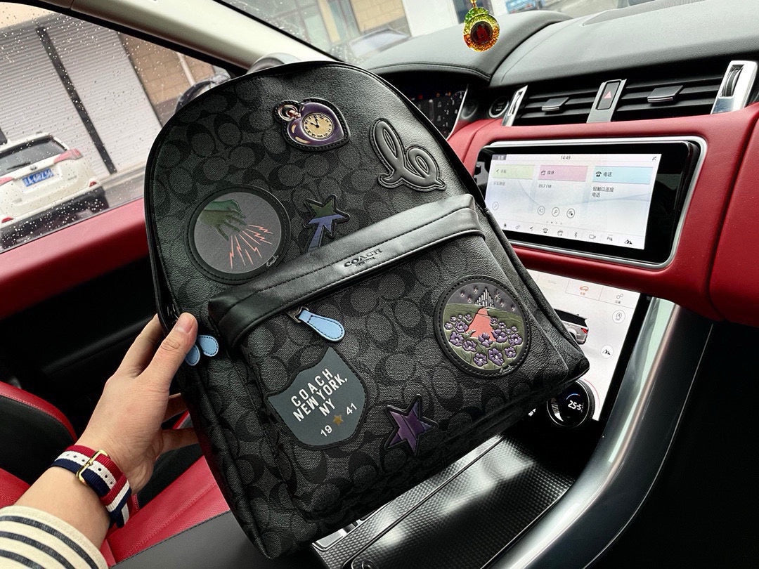 Coach Badge Detail Backpack