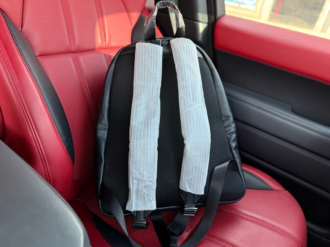 Coach Charles 35 Logo-Embossed Leather Backpack