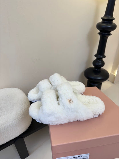 Miu Miu Sheepskin Mules