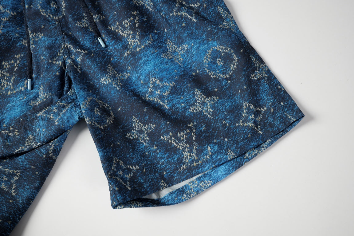 Louis Vuitton Ocean Boat Print Swim Trunks