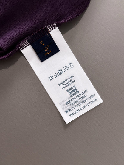Louis Vuitton Hollow Grain Embroidery Logo T-Shirt – 2025SS