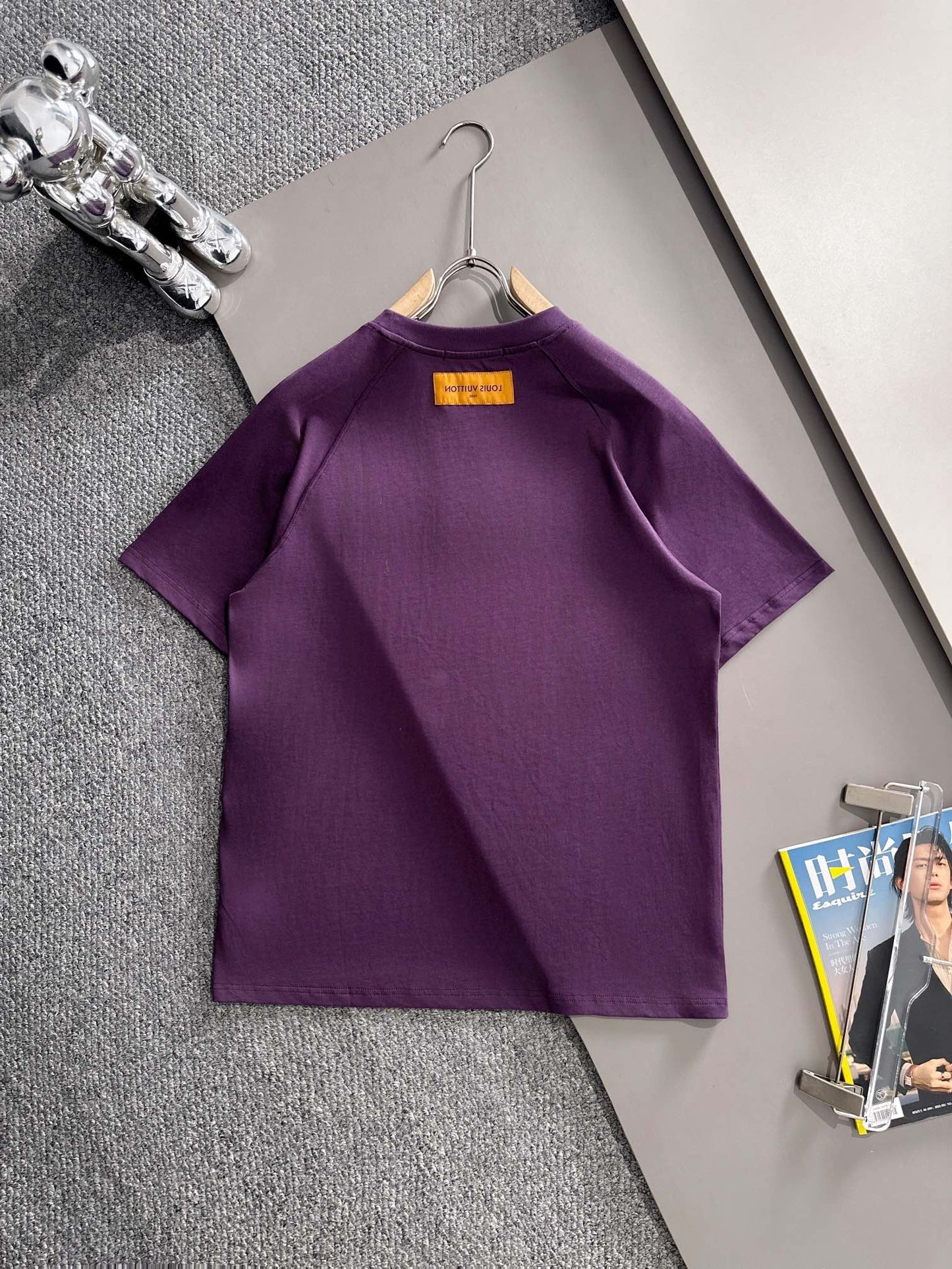Louis Vuitton Hollow Grain Embroidery Logo T-Shirt – 2025SS