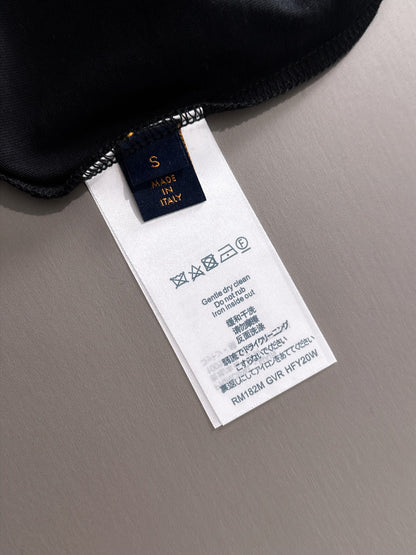 Louis Vuitton Hollow Grain Embroidery Logo T-Shirt – 2025SS