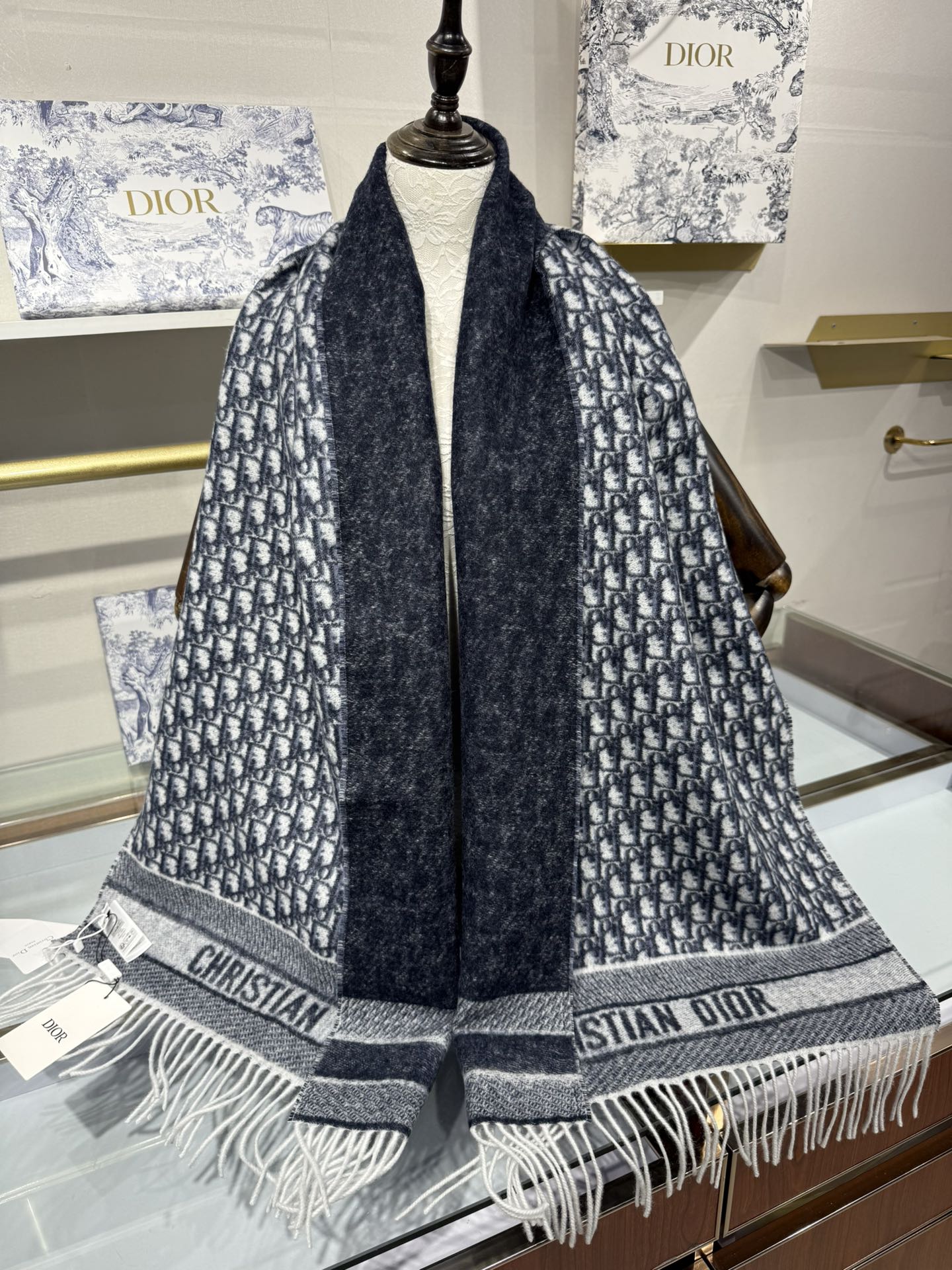 Dior Oblique Cashmere Scarf – 2025