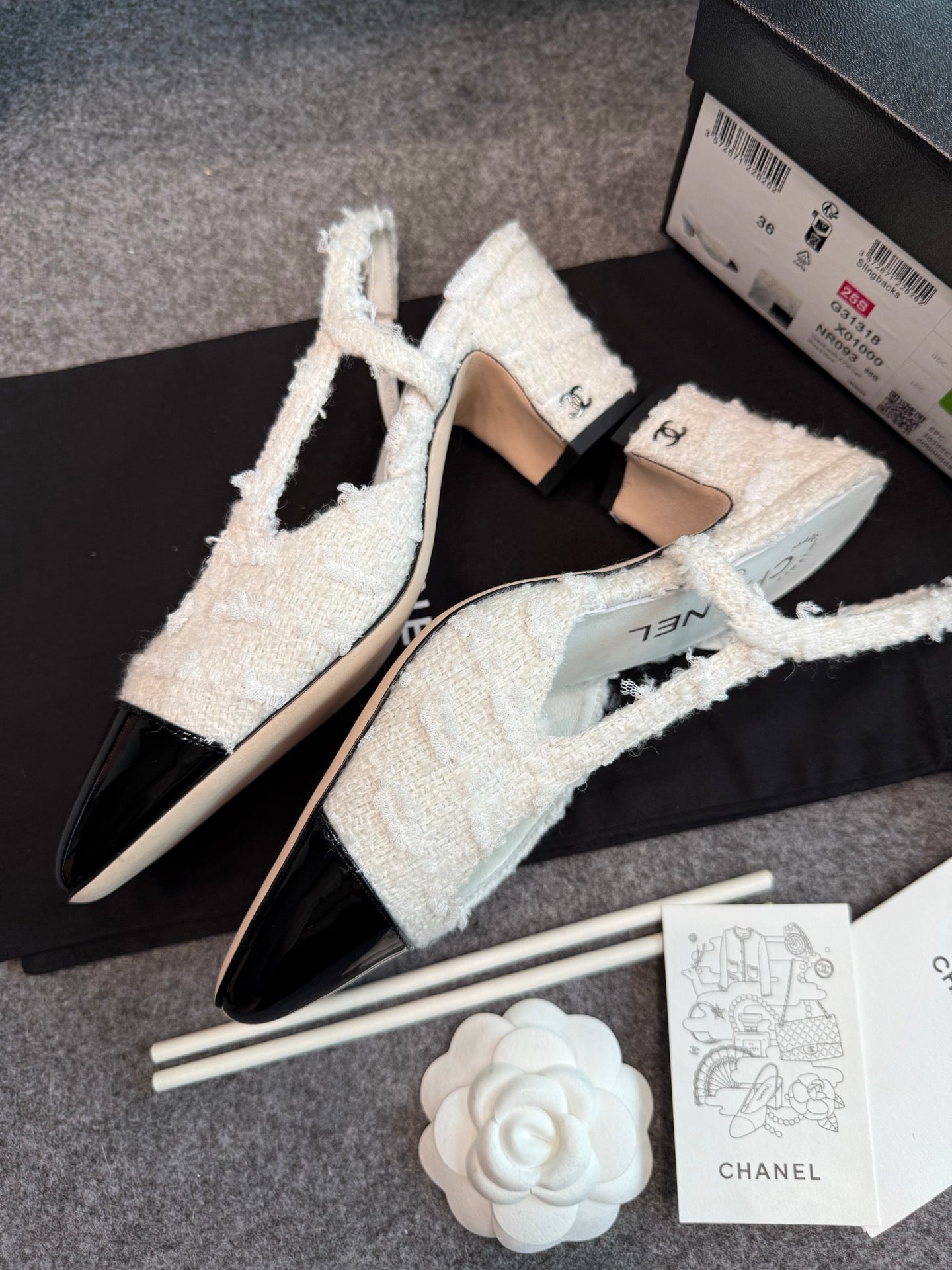 Chanel Patent Leather Slingback Pumps