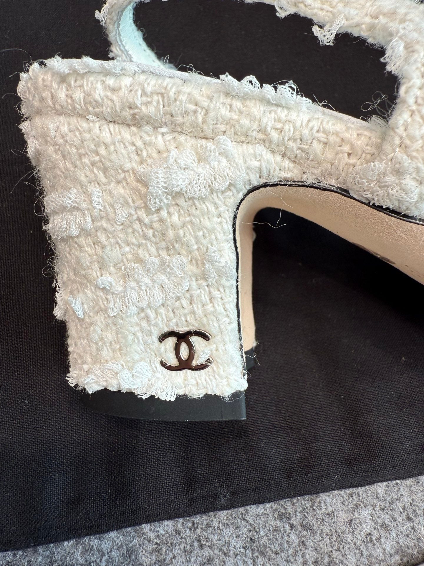 Chanel Patent Leather Slingback Pumps