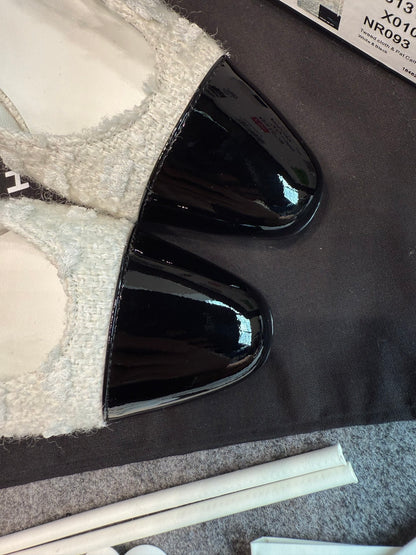 Chanel Patent Leather Slingback Pumps