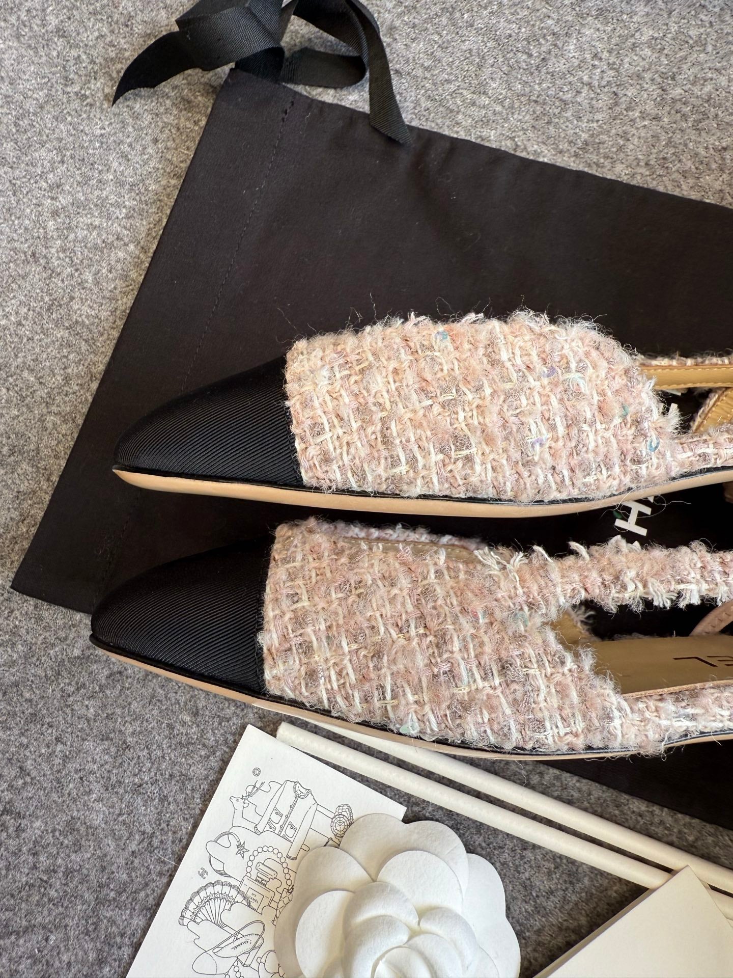 Chanel Pink Slingback Heels