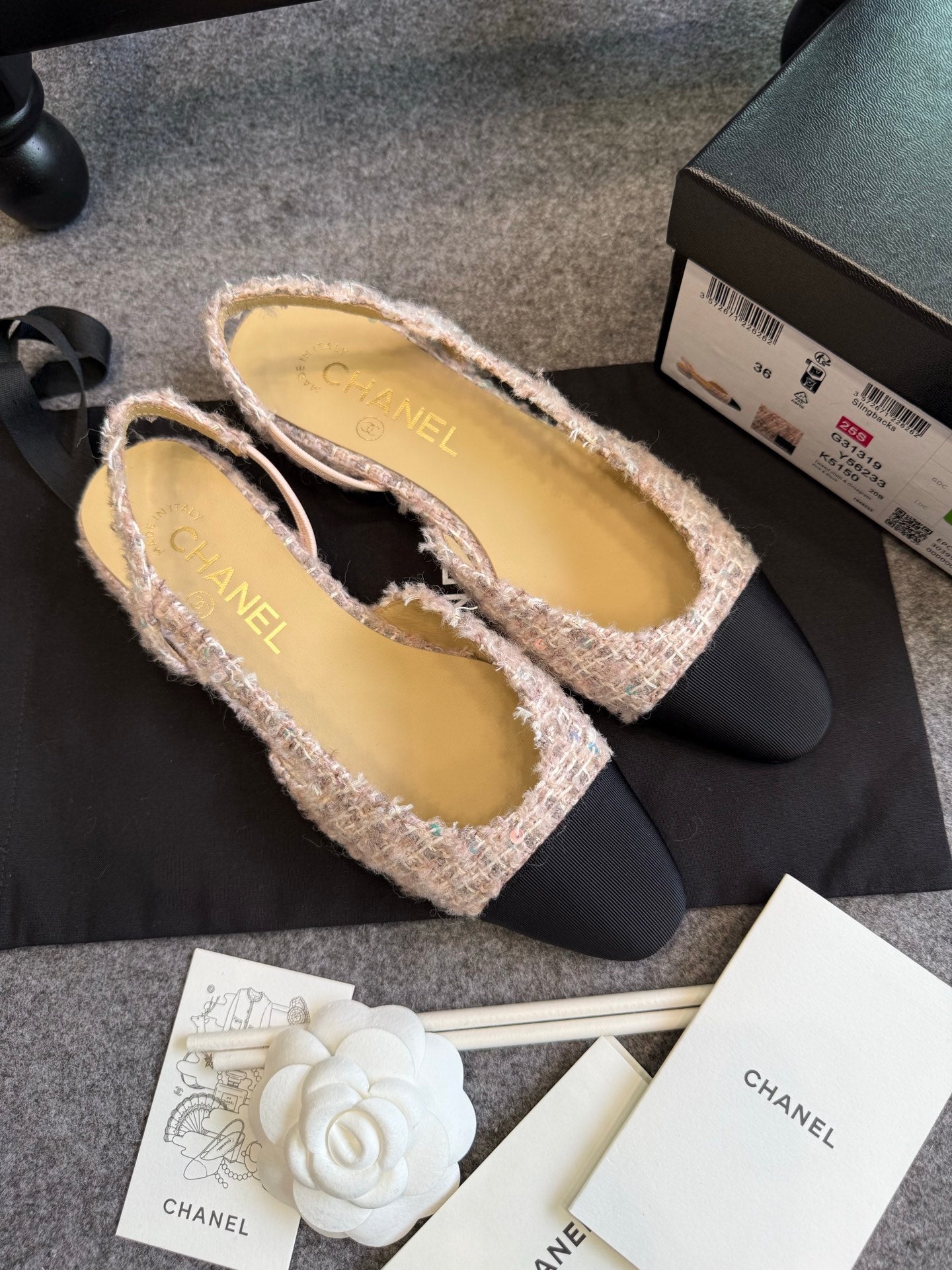 Chanel Pink Slingback Heels