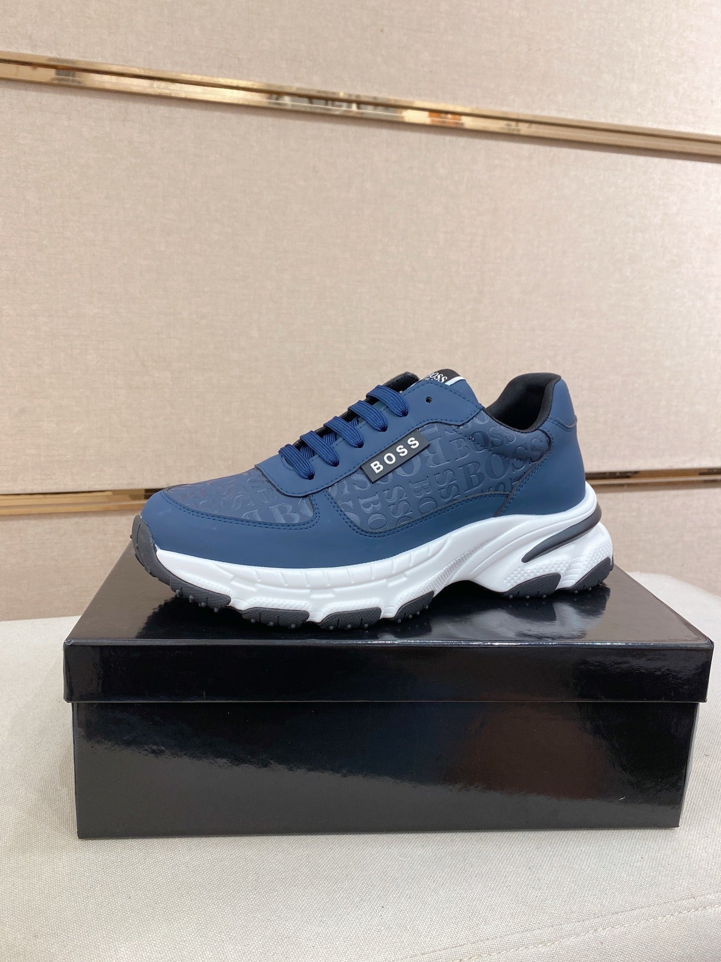Boss Men's Casual Leather Sneakers