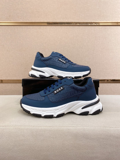 Boss Men's Casual Leather Sneakers