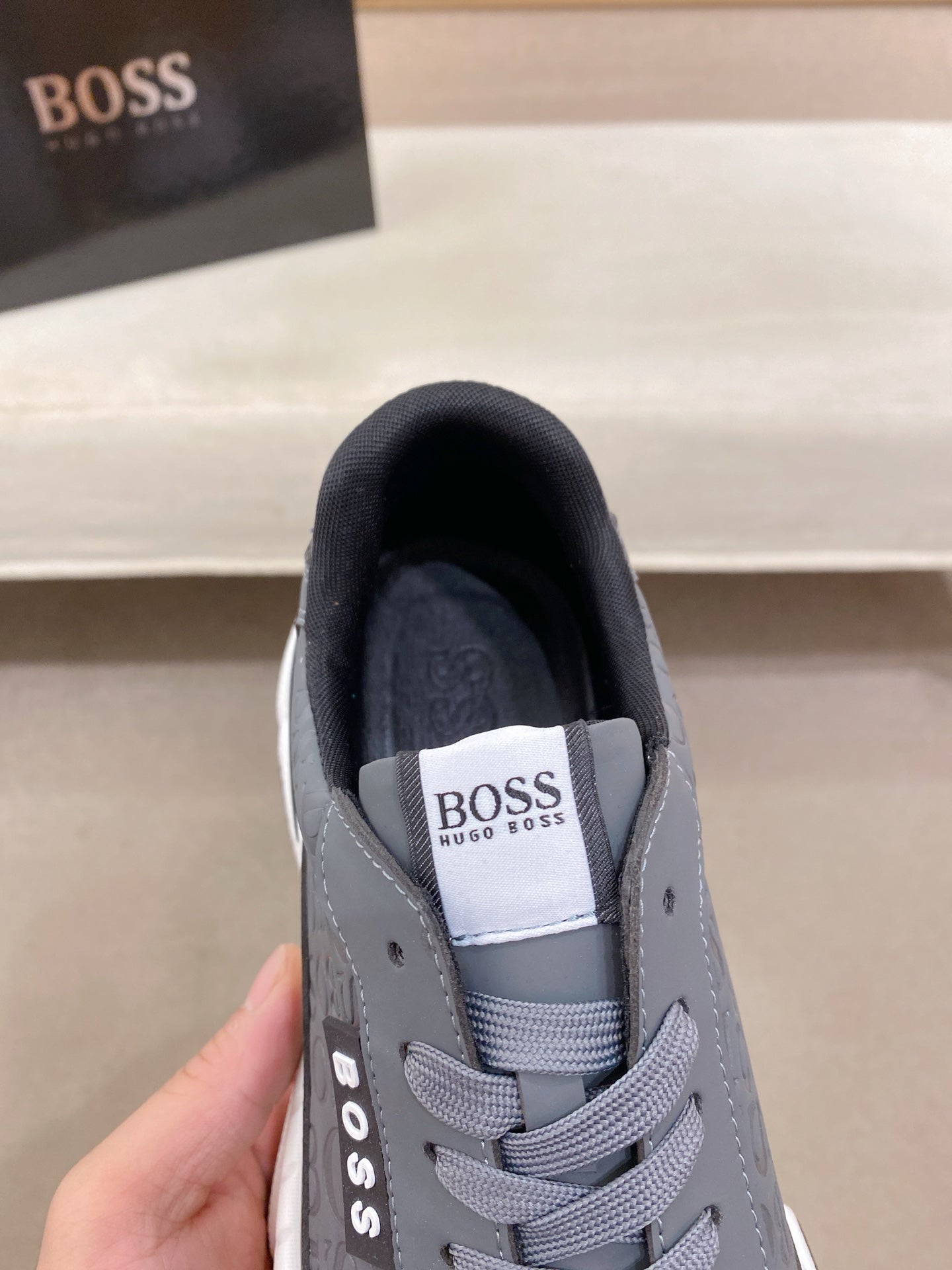 Boss Men's Casual Leather Sneakers