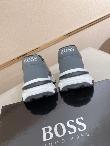 Boss Men's Casual Leather Sneakers