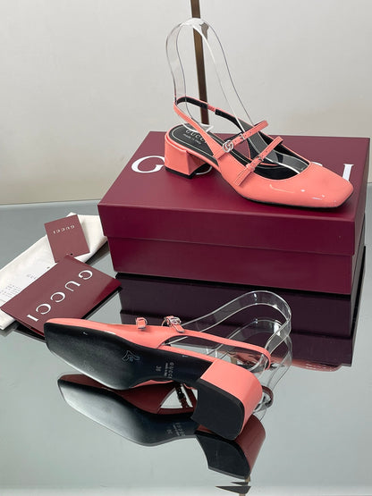 Gucci Crystal Double G Slingback Pumps – 2025 Fall Collection