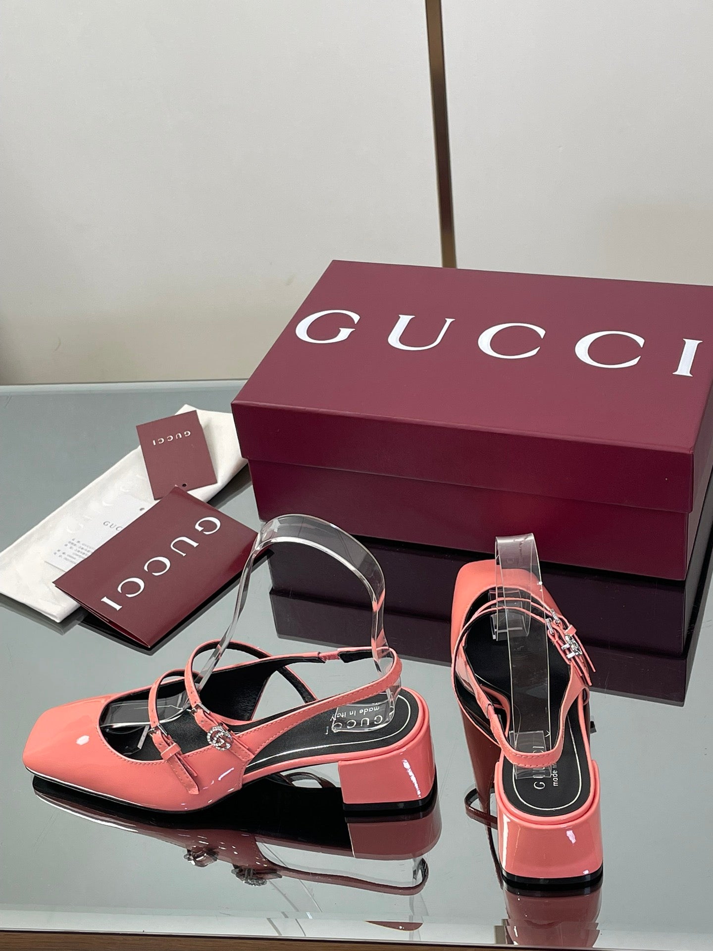Gucci Crystal Double G Slingback Pumps – 2025 Fall Collection