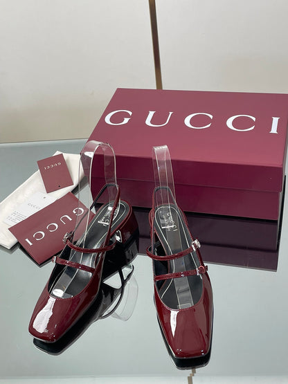 Gucci Crystal Double G Slingback Pumps – 2025 Fall Collection